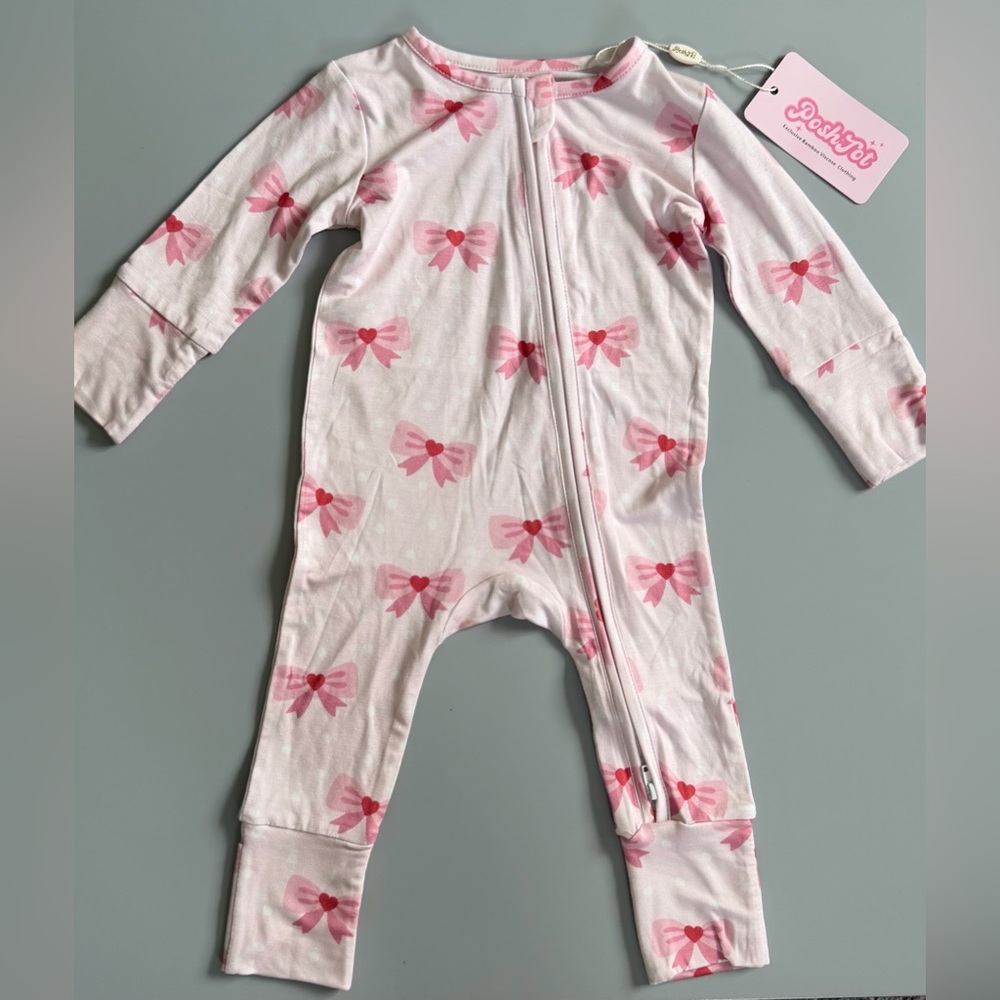 NWT 6-9M Bamboo Zip Pajamas PoshTot